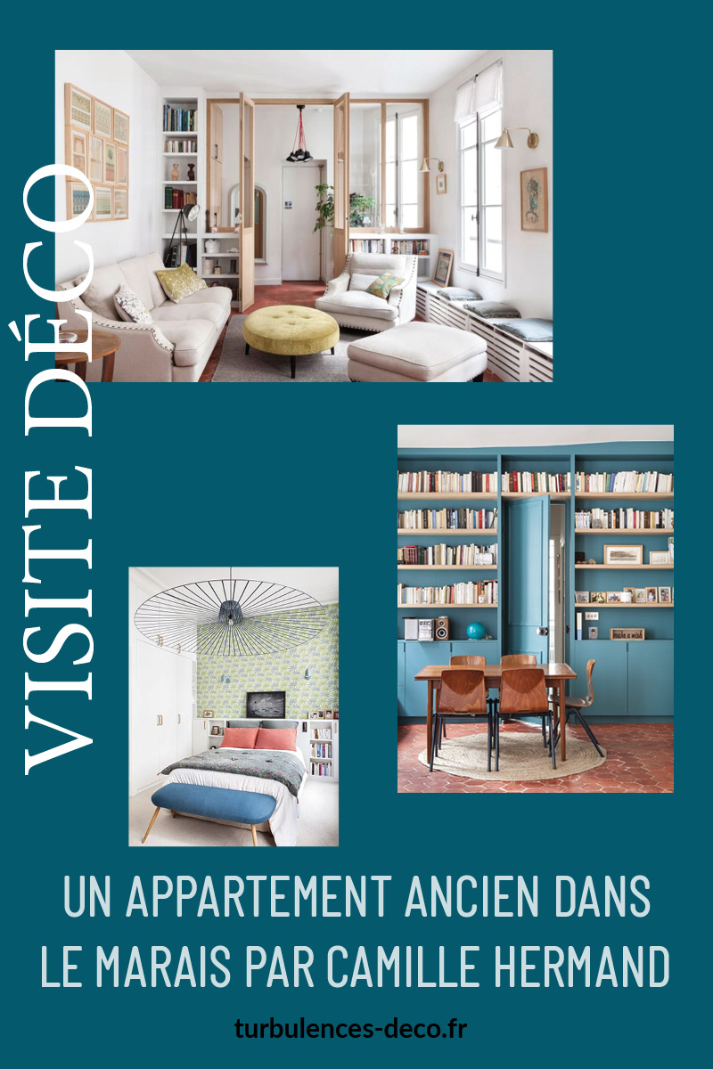 Un appartement ancien dans le Marais par Camille Hermand à visiter sur Turbulences Déco