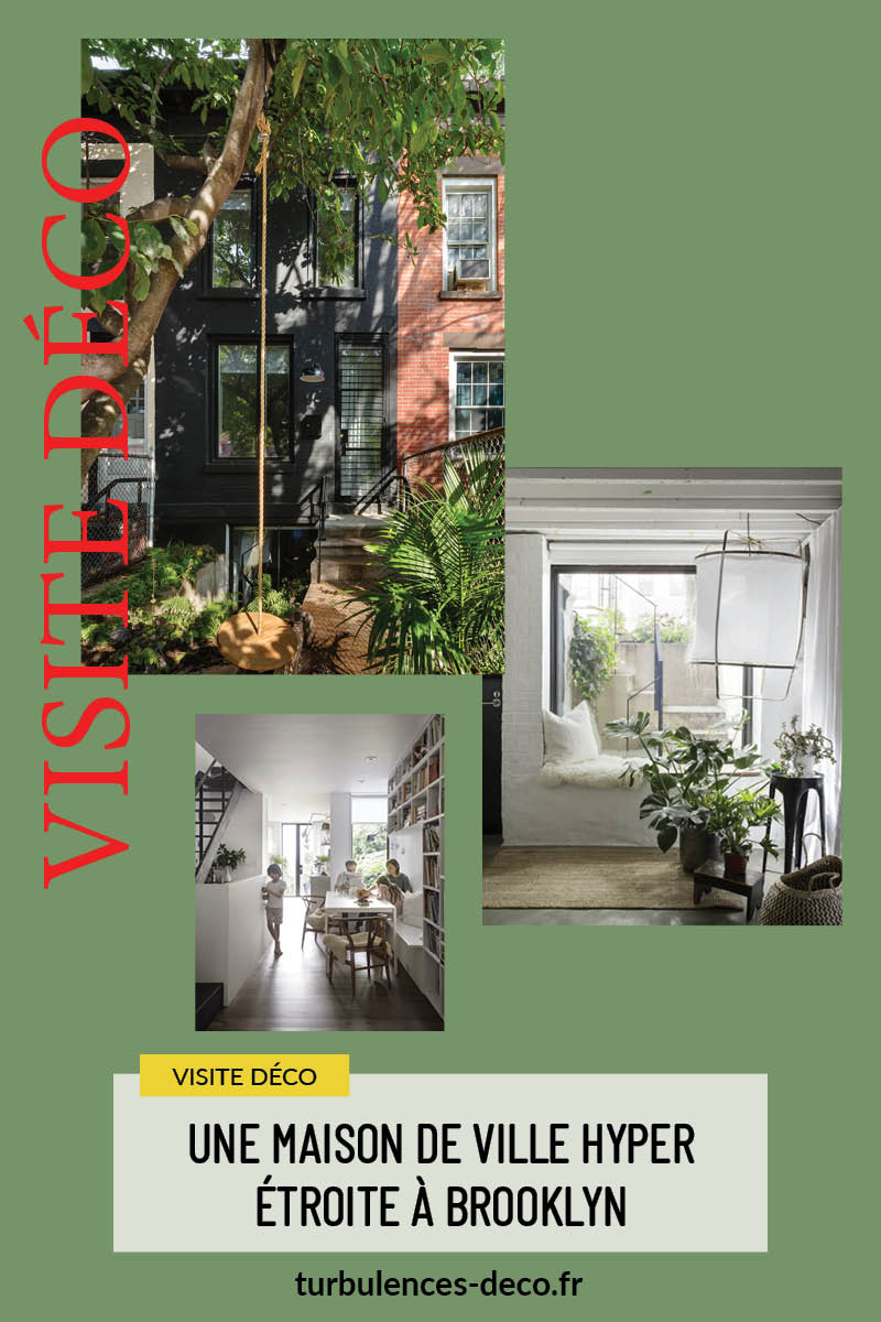 Une maison de ville hyper étroite à Brooklyn à visiter sur Turbulences Déco