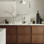 Terrazzo chic et sobre dans la cuisine