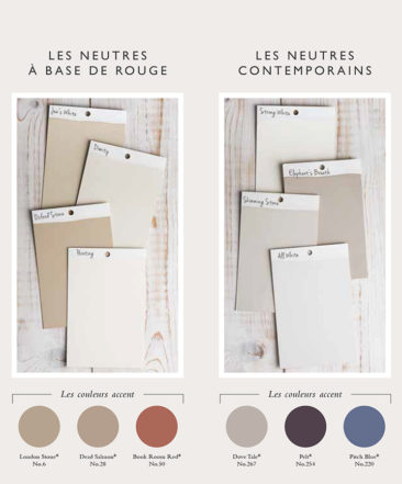 Trouver votre blanc, votre groupe de neutres Farrow and Ball