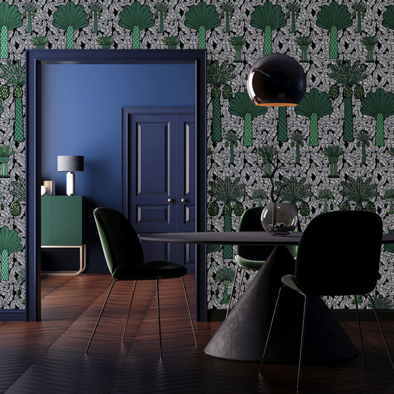 Collection de papiers-peints Sandrine Alouf & Au fil des couleurs - Motif BAGA  Collection de papiers-peints Sandrine Alouf & Au fil des couleurs - Motif BAGA