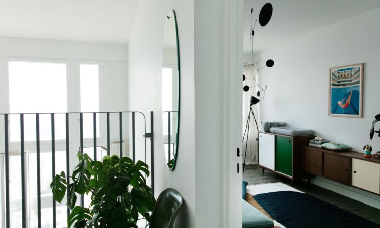 Inspiration déco : La mezzanine || Le duplex contemporain des fondateurs de la marque Kann à Paris