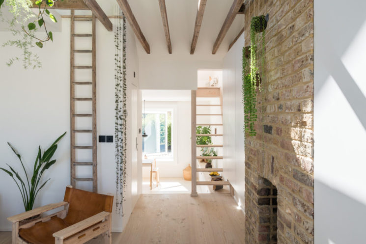 [ Atout charme du pin en aménagement intérieur ] Duplex à Londres, esprit nordique japonisant