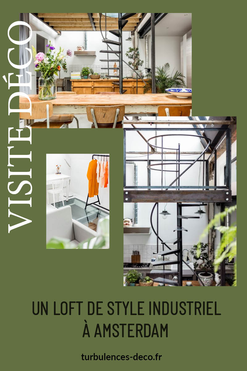 Un loft de style industriel à Amsterdam à retrouver sur Turbulences Déco