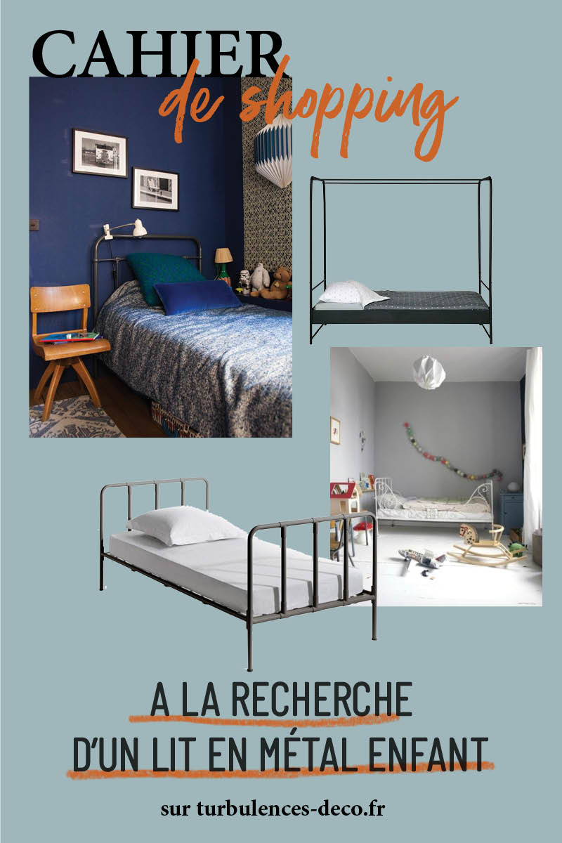 A la recherche d'un lit en métal enfant, une sélection à retrouver sur Turbulences Déco