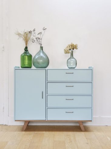 Meuble commode gris clair