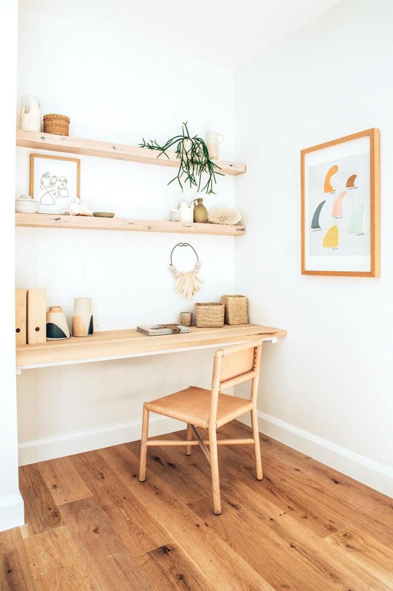 Pourquoi pas se créer un bureau hygge, nature, chaleureux, tout doux ?