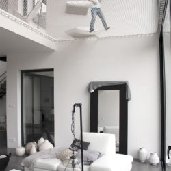 Adopter un filet d'habitation en aménagement intérieur* filet-habitation_Maison-ossature-bois-Chessy_PYZ-Architecture