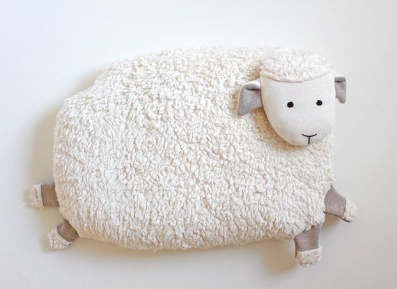 Coussin peluche pour bébé mouton - Boutique Miasli sur Etsy