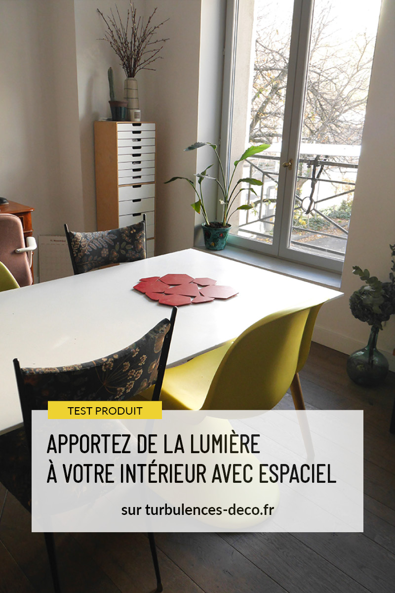 Apportez de la lumière à votre intérieur avec le réflecteur de lumière Espaciel - J'ai testé, je vous parle sur le blog Turbulences Déco