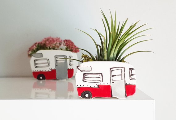 Cache pot, Camper - Boutique Etsy Julie Richard ceramist