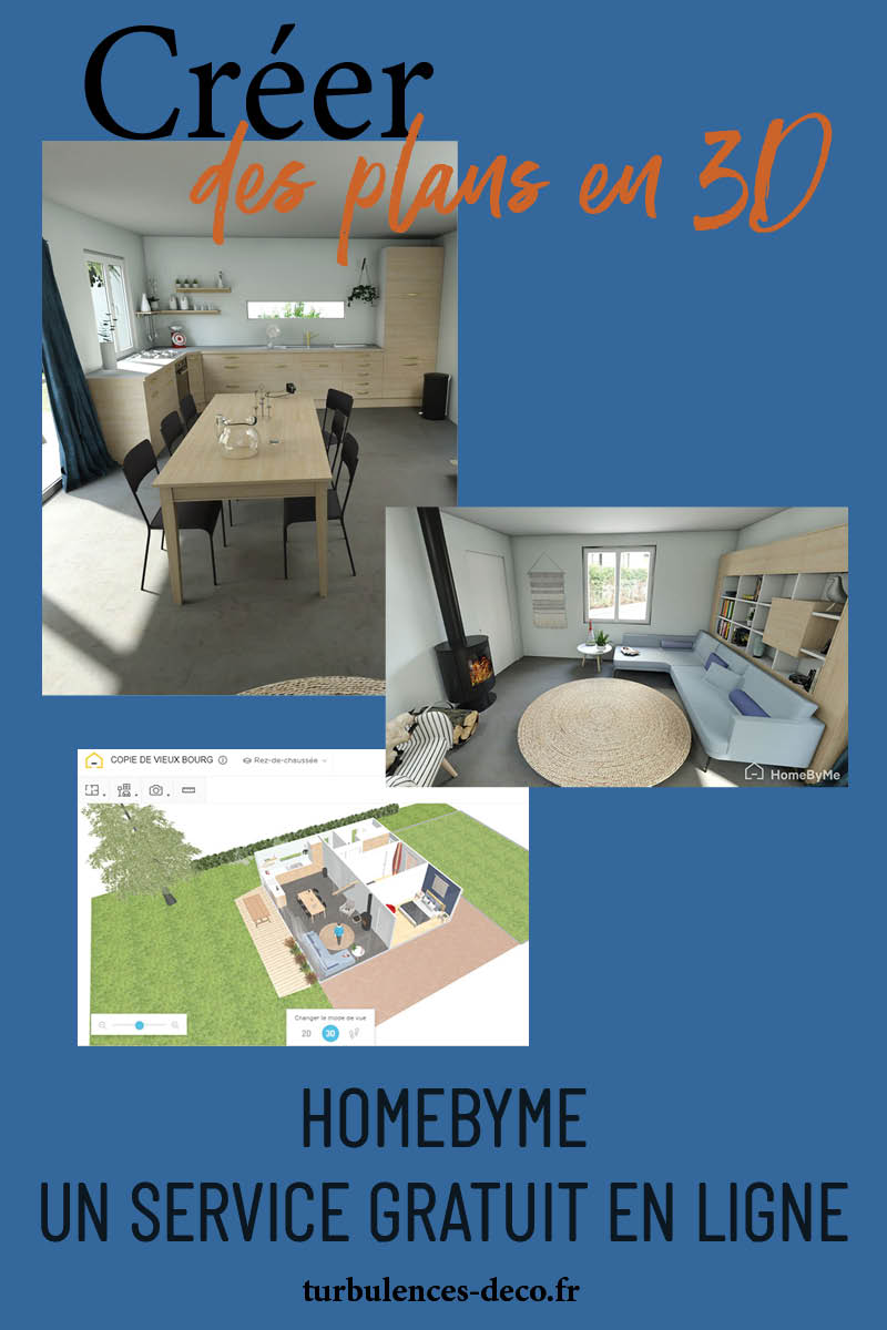 J'ai testé Homebyme, un service gratuit pour créer des plans en 3D, je vous en parle sur Turbulences Déco