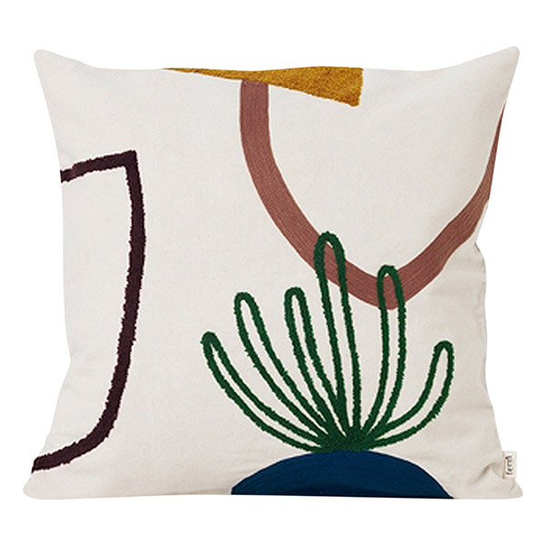 Coussin en coton, Mirage Cacti - Ferm Living