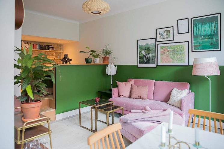 La couleur verte en déco // Un Appartement à Malmö