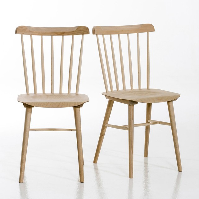 La Redoute Intérieurs - Lot de 2 chaises brut à peindre, Ivy