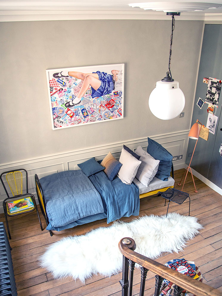 Une chambre pour ado en mode rétro vintage Une chambre pour ado en mode rétro vintage