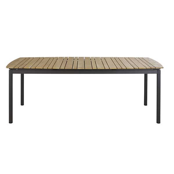 Table de jardin extensible en teck massif et aluminium, Guam - Maisons du Monde