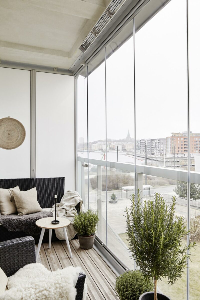 Optimiser l'aménagement de sa terrasse // Un balcon fermé Optimiser l'aménagement de sa terrasse // Un balcon fermé