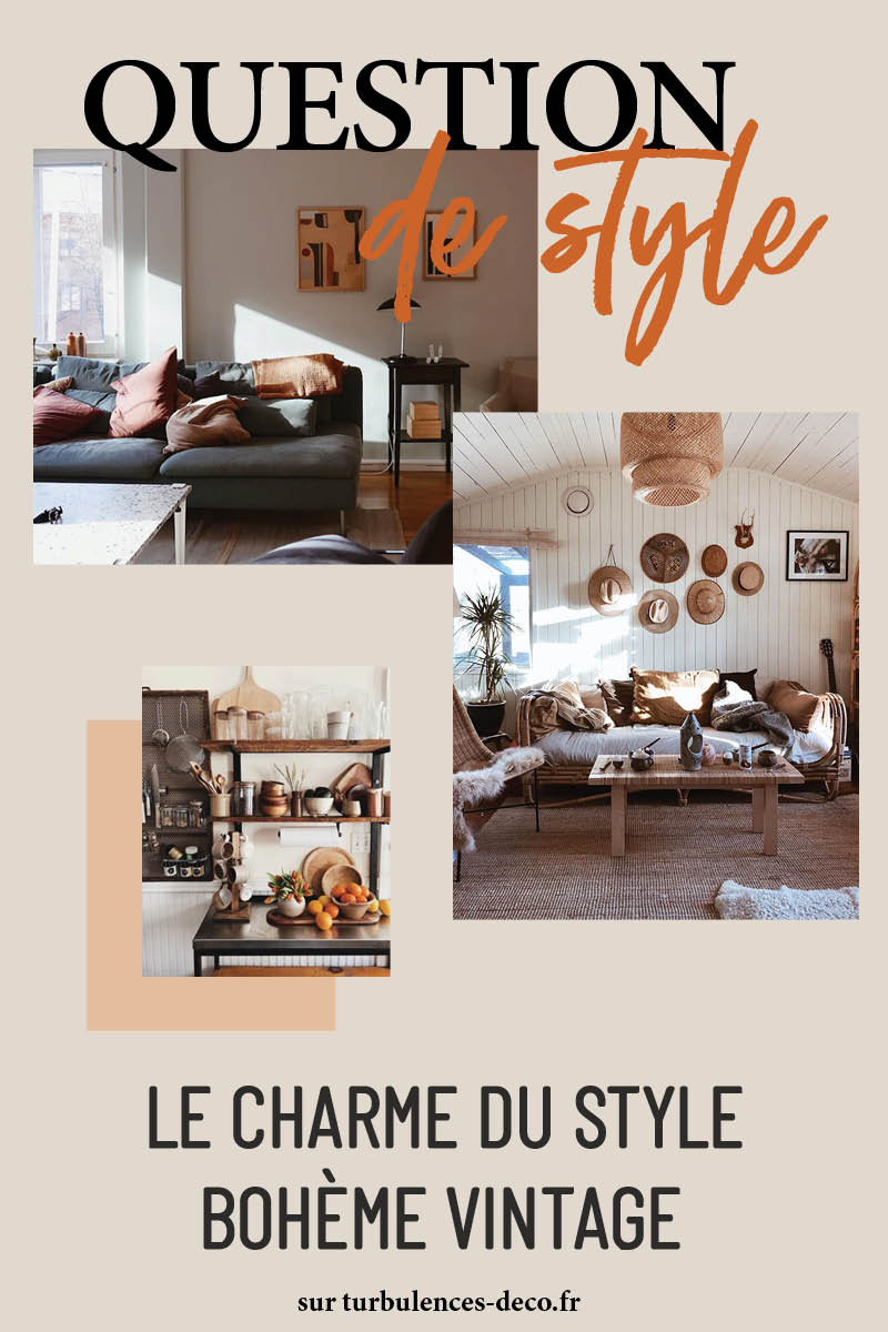 Le charme du style bohème vintage à retrouver sur Turbulences Déco