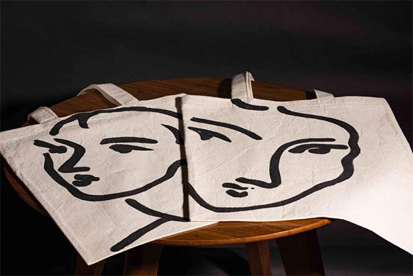 Tote Bag The Mathilde, dessin de Matisse - Etsy - Peu Importe Tote Bag The Mathilde, dessin de Matisse - Etsy - Peu Importe
