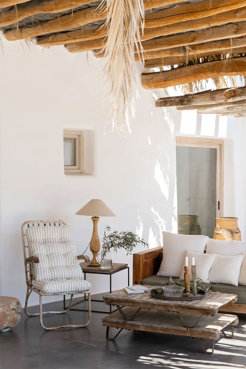 Une terrasse méditerranéenne à Ibiza