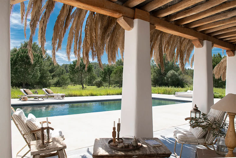 Une terrasse méditerranéenne à Ibiza