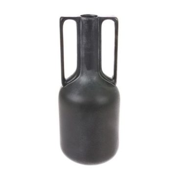 HK Living - Vase amphore en grès noir