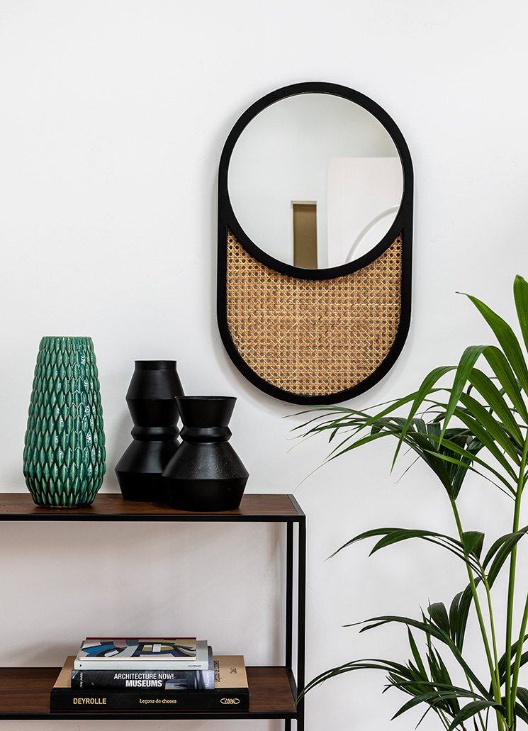 La redoute Intérieurs - Miroir chêne et cannage, Waska La redoute Intérieurs - Miroir chêne et cannage, Waska