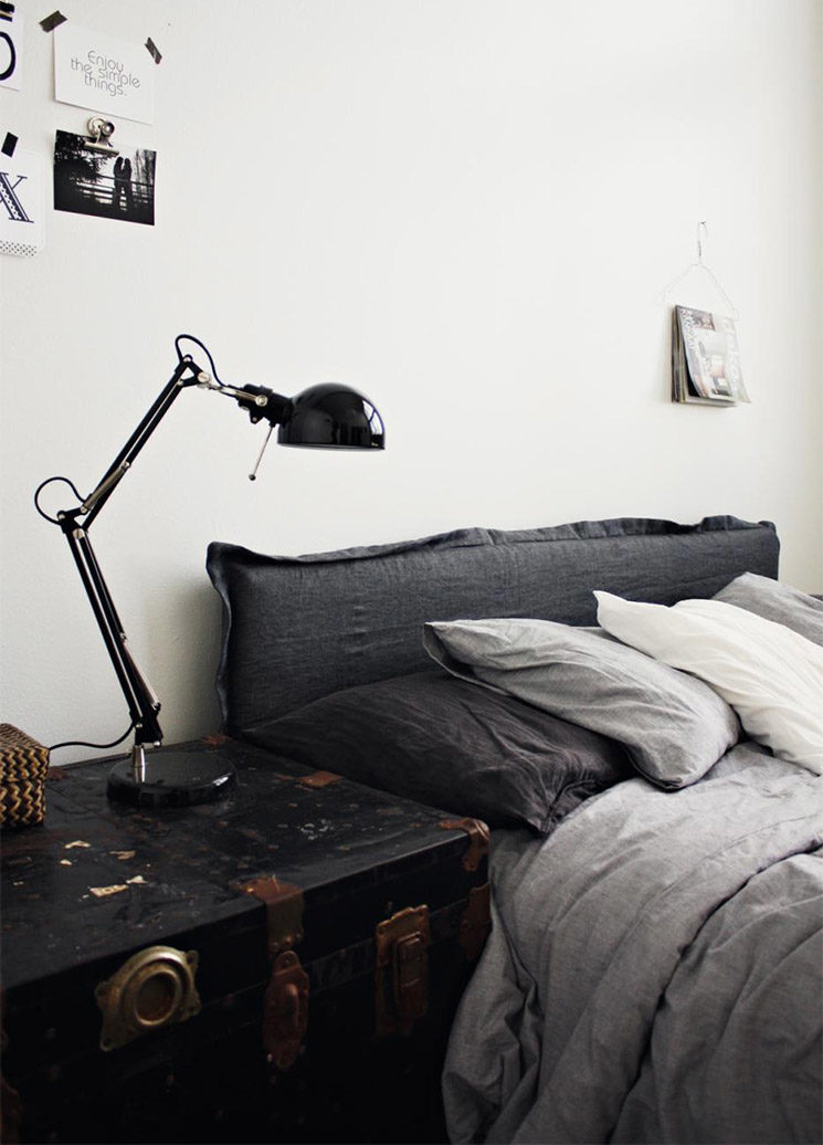 La beauté du lin dans la chambre à coucher