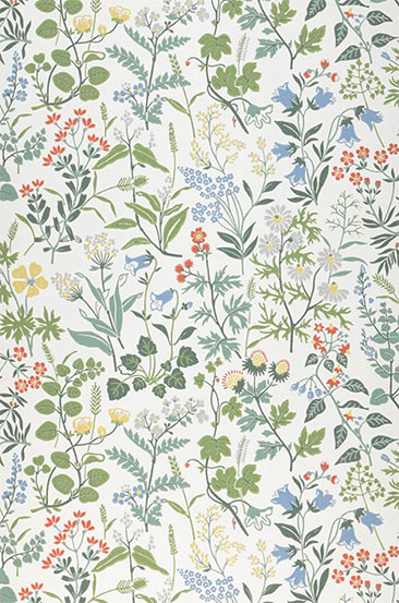 Papier peint Josef Frank - Modèle de papier peint Aislin sur papierpeintdesannées70