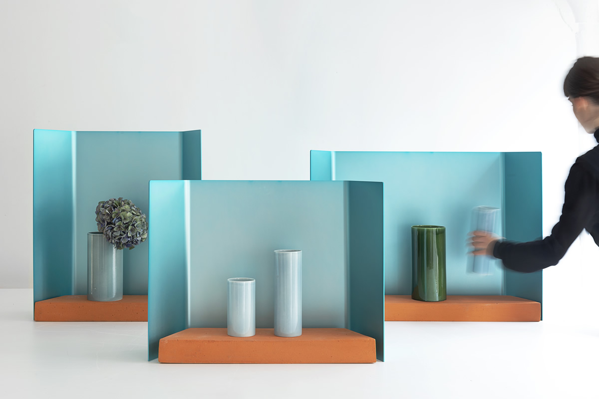 Vase Fenêtre Trio par le Studio Bouroullec pour la Maison Matisse