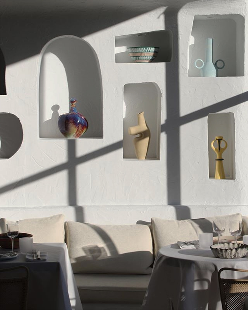Le style méditerranéen à tendance French Riviera // Le restaurant Oursin aux Galerie Lafayette par Simon Porte Jacquemus