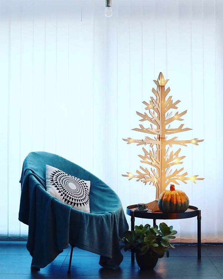 Boutique Etsy Laka Lula - Sapin de Noël découpe lazer