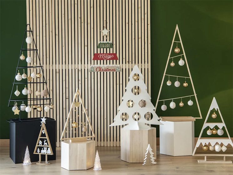 Collection de sapins de Noël alternatifs par Maisons du Monde