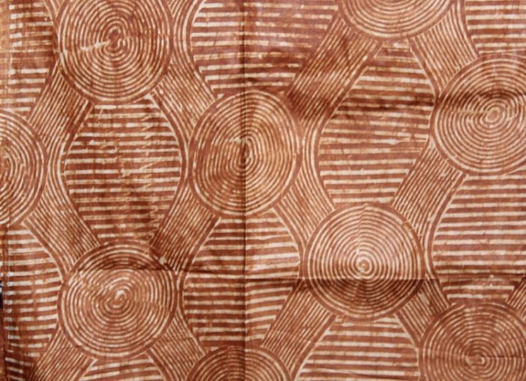 Batik africain dans les tons terracotta, fait main, 89,24 € sur la boutique Etsy Adirelounge