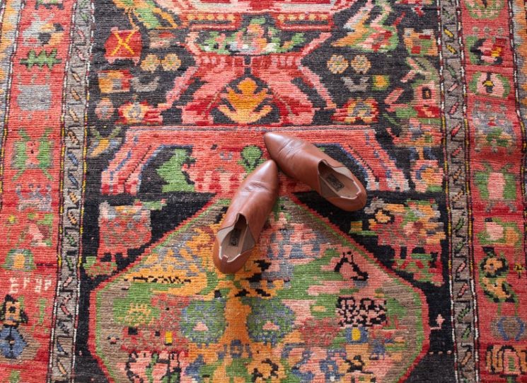 Grand tapis vintage de type caucasien, 753,94 € sur la boutique Etsy MelekCarpetOnline