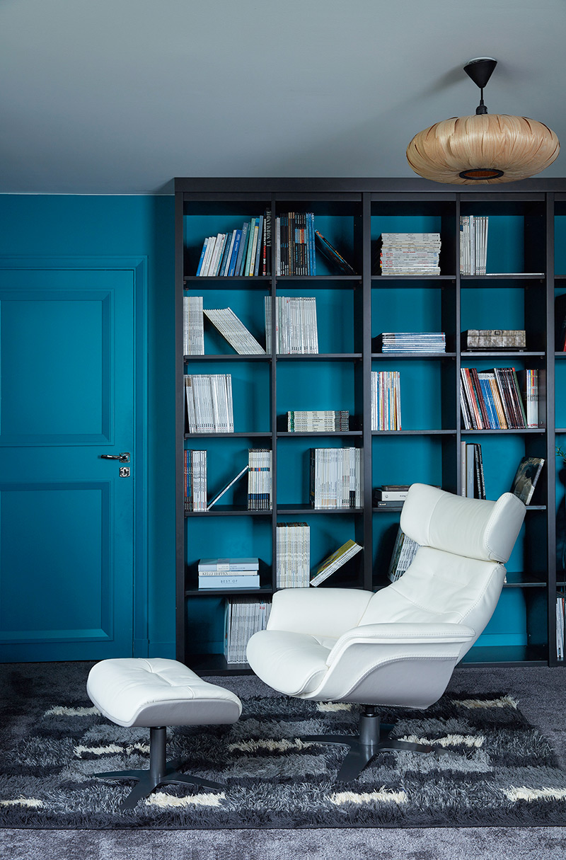 My New Design - Fauteuil relax en bicolore Cuir Blanc et Gris, SIRIUS My New Design - Fauteuil relax en bicolore Cuir Blanc et Gris, SIRIUS