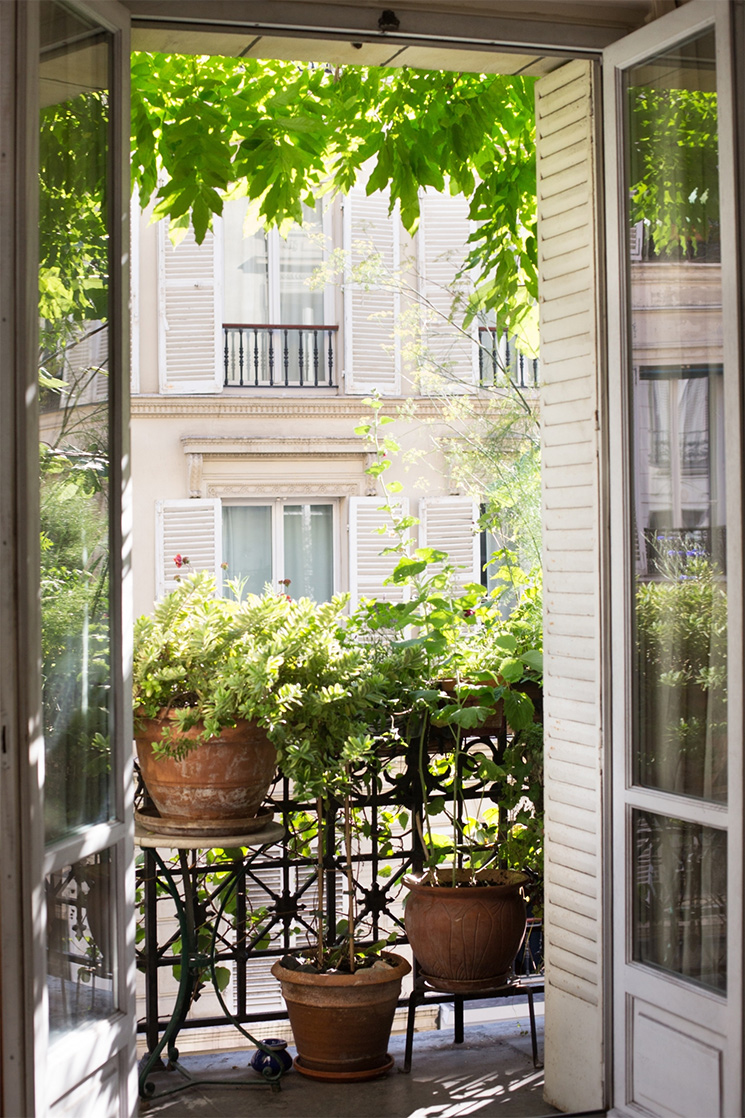 Végétaliser son balcon à outrance, comme un jardin extérieur comme cet appartement parisien