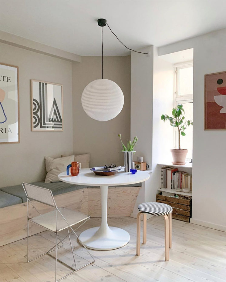 Un petit appartement design à Copenhague - Turbulences Déco