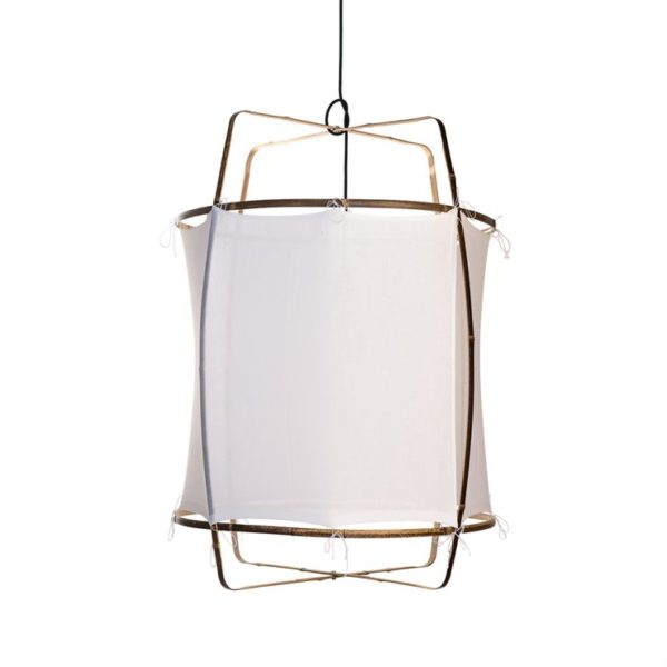 Suspension en bambou et oton, Collection : Z1, design : Ay Lin Heinen et Nelson Sepulveda pour Ay Illuminate