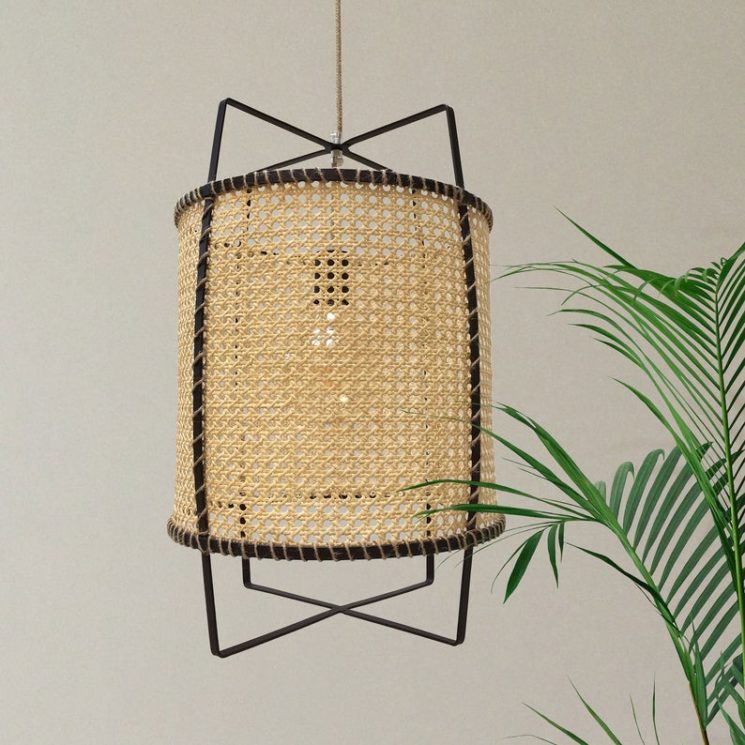 SUSPENSION lanterne en cannage boutique Reveal Home sur Etsy