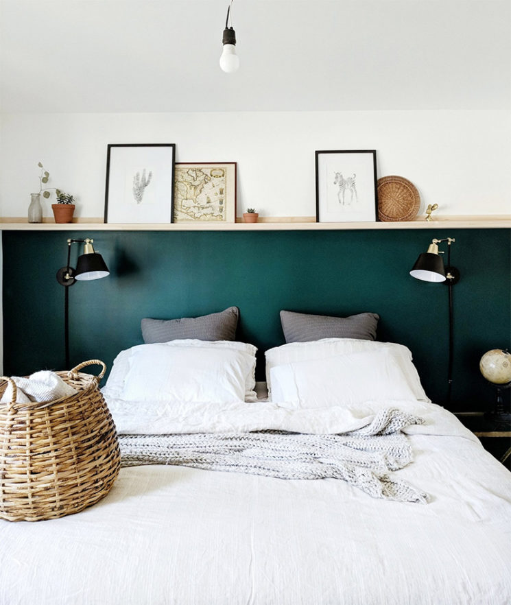 10 idées déco pour une chambre à coucher stylée // Se créer un muret ou poser une tablette