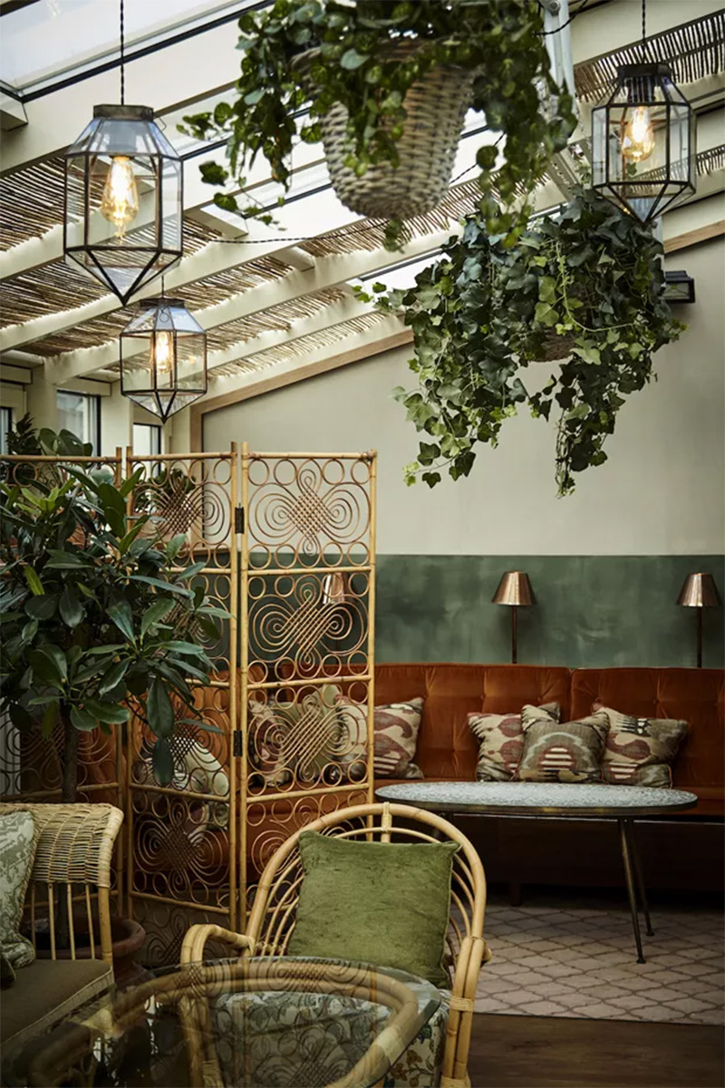 Aménager un jardin d'hiver dans sa véranda // Hôtel Sanders à Copenhague façon Belle Époque