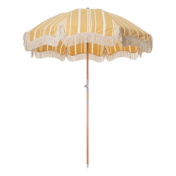 Business & Pleasure - Parasol jaune à rayures