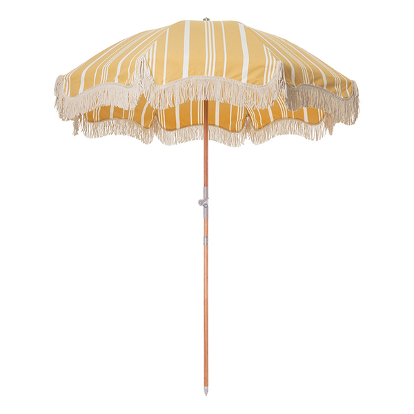Business & Pleasure - Parasol jaune à rayures