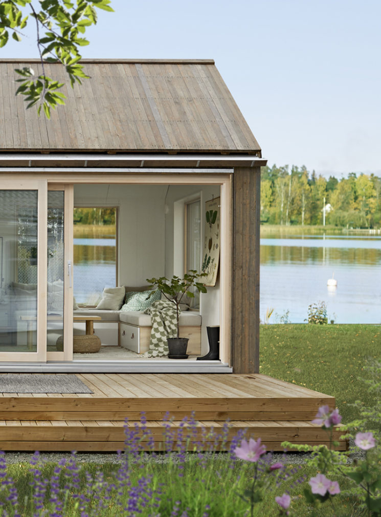 Maisons cabanes, maisons d'été en préfabriqué par la société suédoise Sommernöjen
