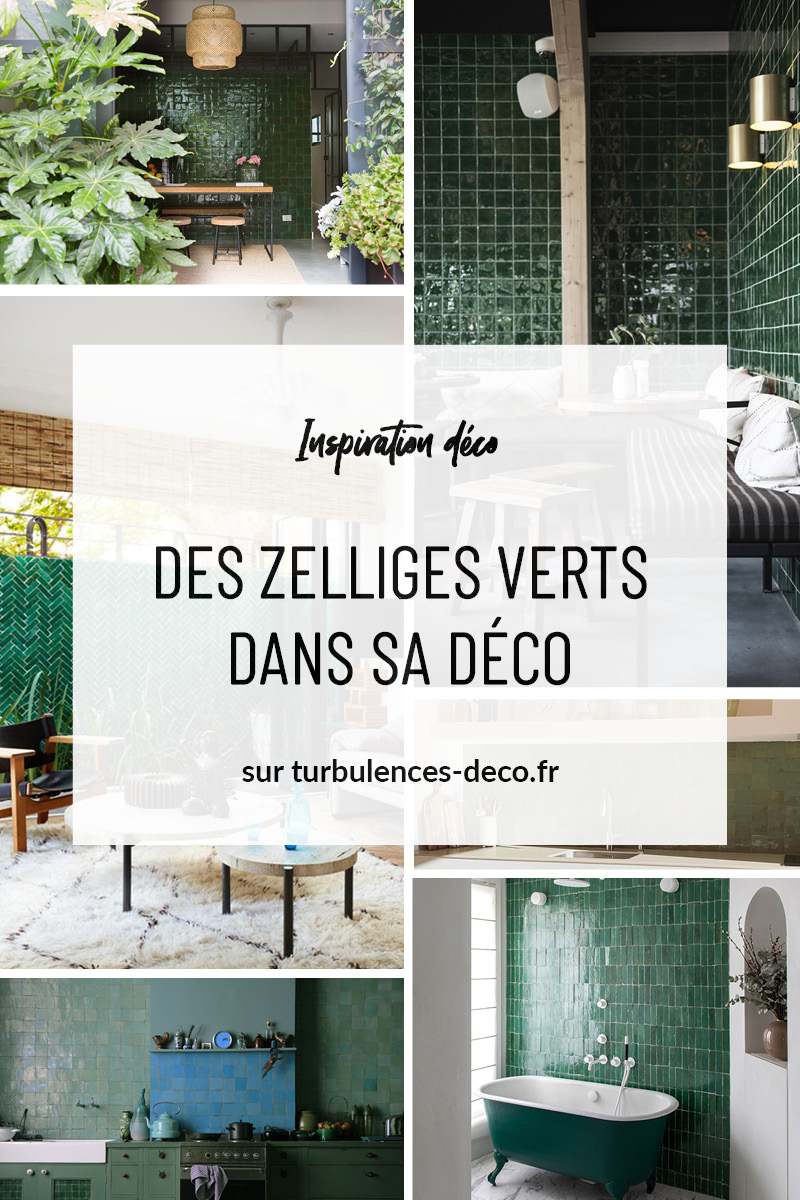 [ MICRO TENDANCE DÉCO ] Des zelliges verts dans sa déco à retrouver sur Turbulences Déco