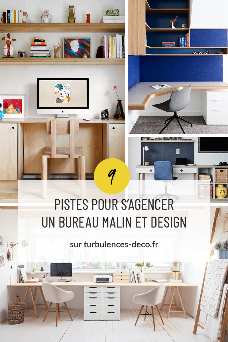 9 pistes pour s'agencer un bureau malin et design, comme un pro (ou presque) à retrouver sur Turbulences Déco