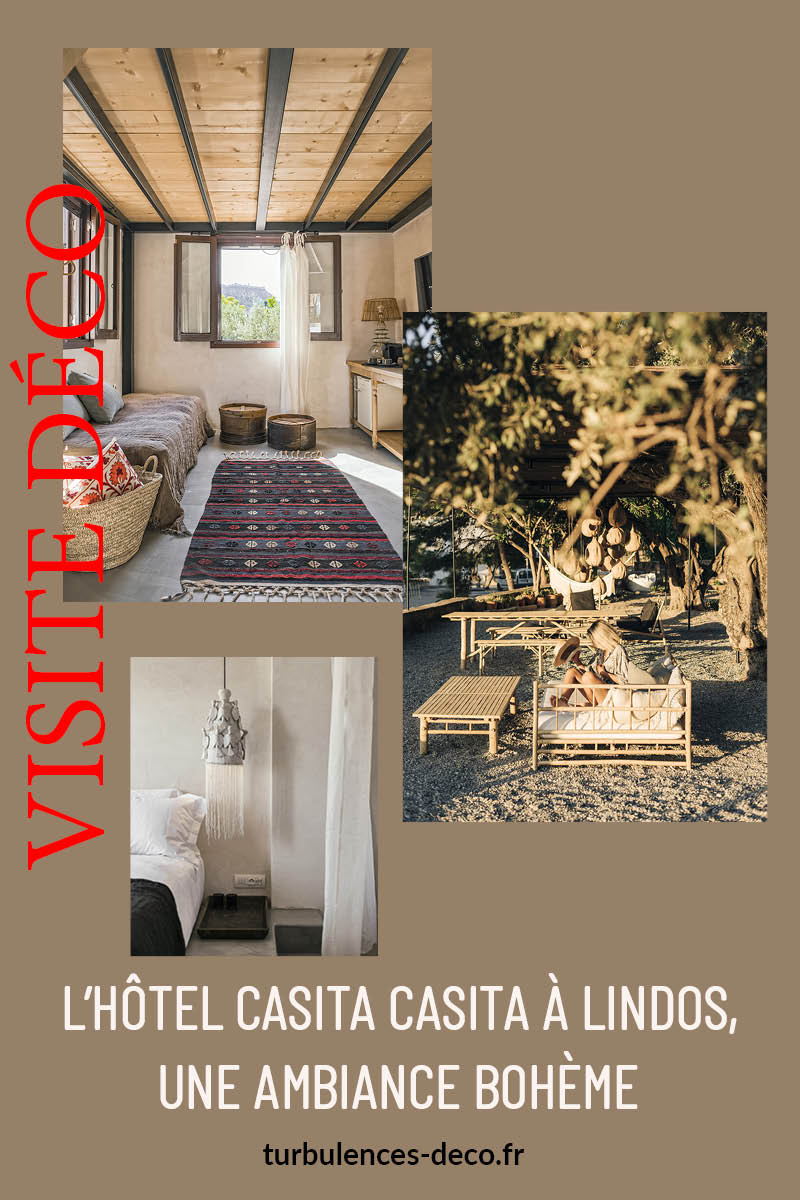L'Hôtel Casita Casita à Lindos, une ambiance bohème à découvrir sur Turbulences Déco