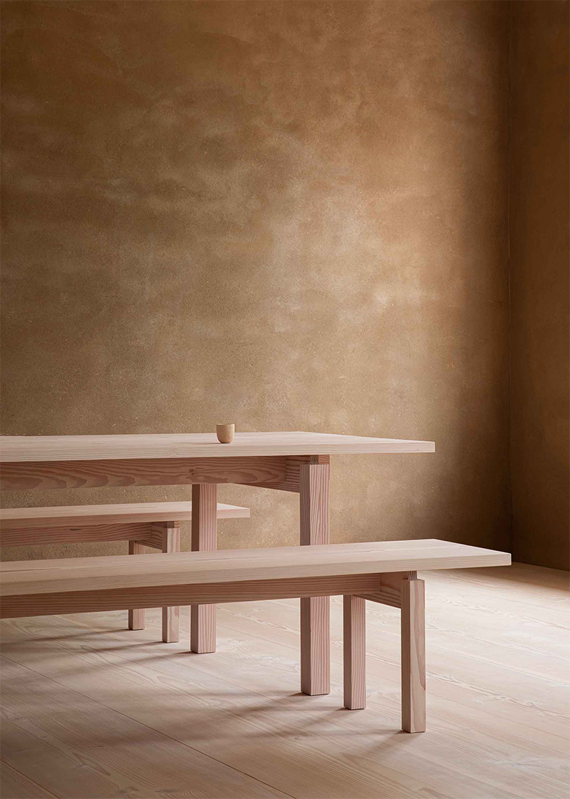 Collection Dinesen - 2020 / Table DS001 et banc DS101